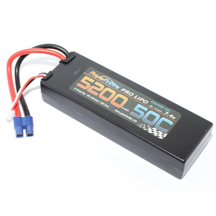 PowerHobby 2S 7.4V 5200mAh 50C LiPo PHB2S520050CEC3