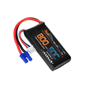 Powerhobby 2S 7.4V 800mAh 50C Lipo Battery w/ EC2 Plug PHB2S80050CEC2