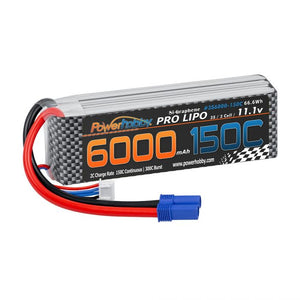 3S 11.1V 6000mah 150C LiPo EC5