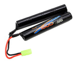 9.6V 1600mAh Airsoft Battery NiMH Butterfly Battery Pack w/ Mini Tamiya