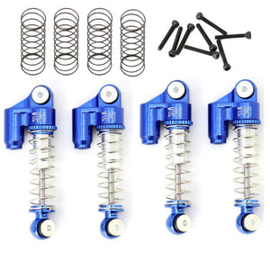 Aluminum Threaded Mini/Micro Shocks, Axial SCX24 F/R Blue