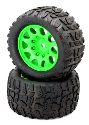 Raptor XL Belted Tires / Viper Wheels (2) Green