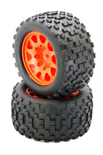 Scorpion XL Belted Tires Viper Wheels (2) Orange