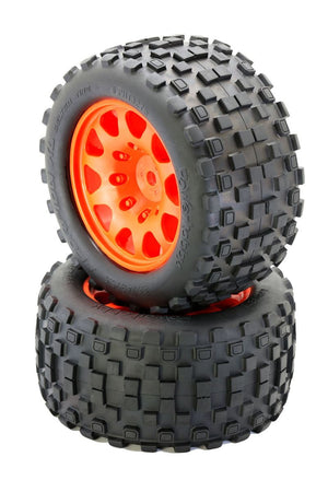 Scorpion XL Belted Tires Viper Wheels (2) Orange