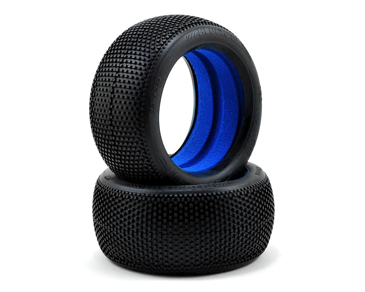 1/8th Truggy Blockade VTR 4.0" X2 Medium Tires with inserts