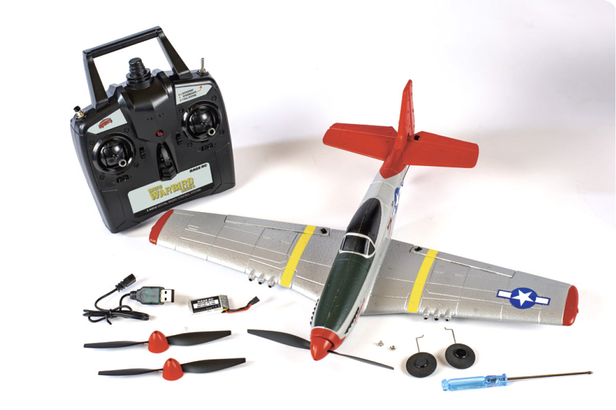 Rage P-51D Mustang Micro RTF Airplane w/PASS RGRA1300