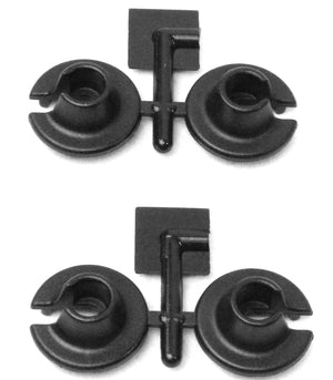 RPM R/C Products RPM73152 LOWER SPRING CUPS FOR LOSI & SLASH,RALLY,NITRO SLASH(BLACK)