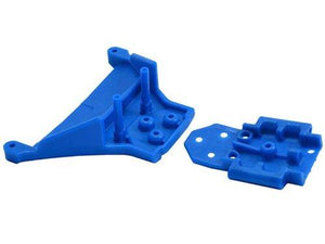 RPM R/C Products RPM73565 Front Bulkhead for Slash 4x4 LCG and Rustler 4x4, Blue