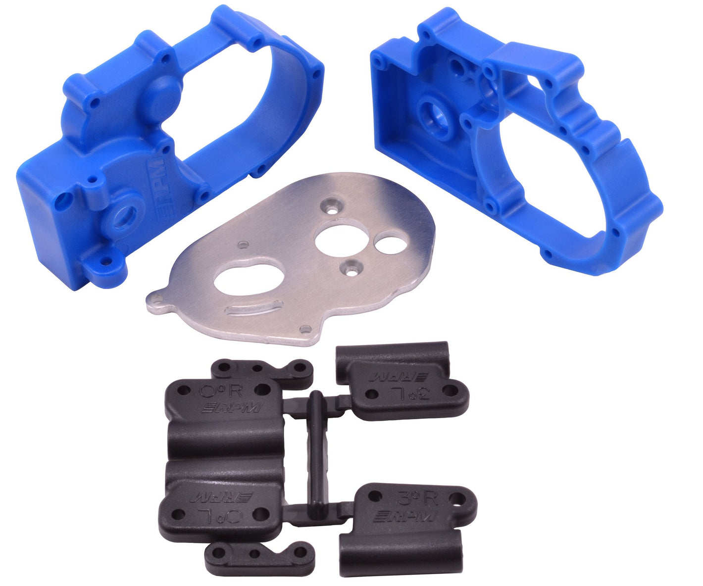 Hybrid Gearbox Housing & Rear Mount Kit (Blue)