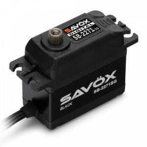 Savox Black Edition High Voltage Brushless Digital Servo 0.065sec / 277oz @ 7.4V SAVSB2271SG-BE