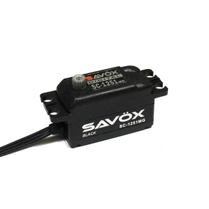 Savox SAVSC1251MG-BE BLACK EDITION LOW PROFILE DIGITAL SERVO .09/125 @ 6.0V