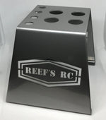 Reefs RC Hardened Steel Car Stand w/ Shock Holes - Gray SEHREEFS39
