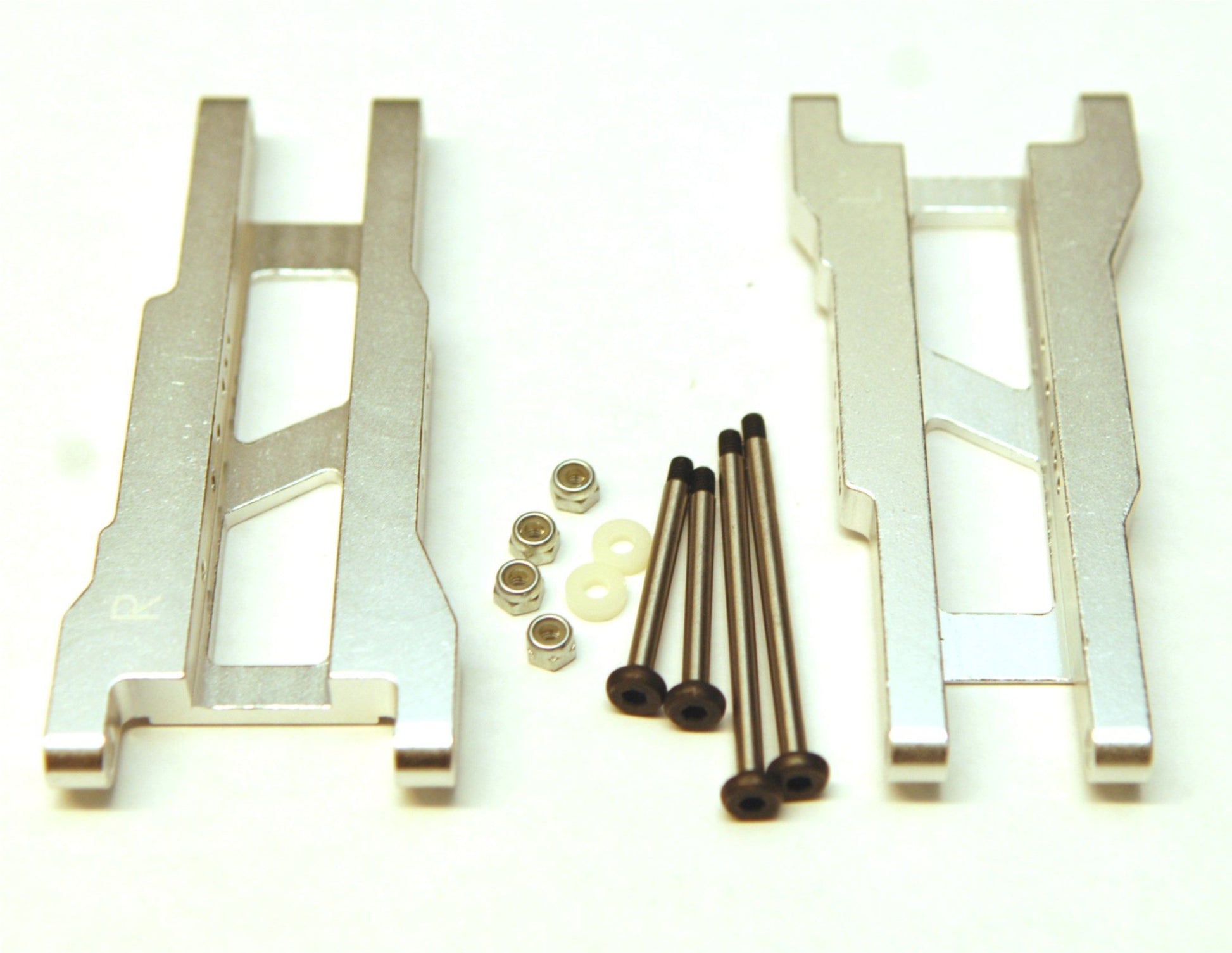 Silver Heavy Duty Rear Suspens Arm Kit W/ Lock Nut Hinge Pins