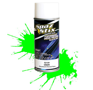 Spaz Stix Green Fluorescent Aerosol Paint, 3.5oz Can SZX02159