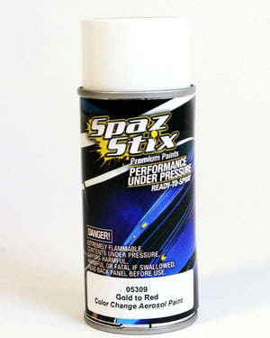 Spaz Stix SZX05309 COLOR CHANGING PAINT GOLD TO RED AEROSOL 3.5OZ
