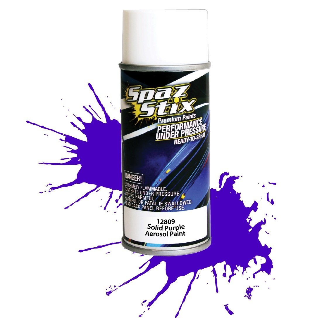 Spaz Stix SZX12809 SOLID PURPLE AEROSOL PAINT 3.5OZ