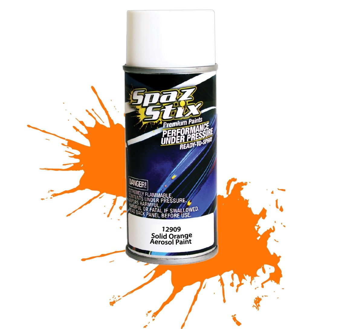 Spaz Stix SZX12909 SOLID ORANGE AEROSOL PAINT 3.5