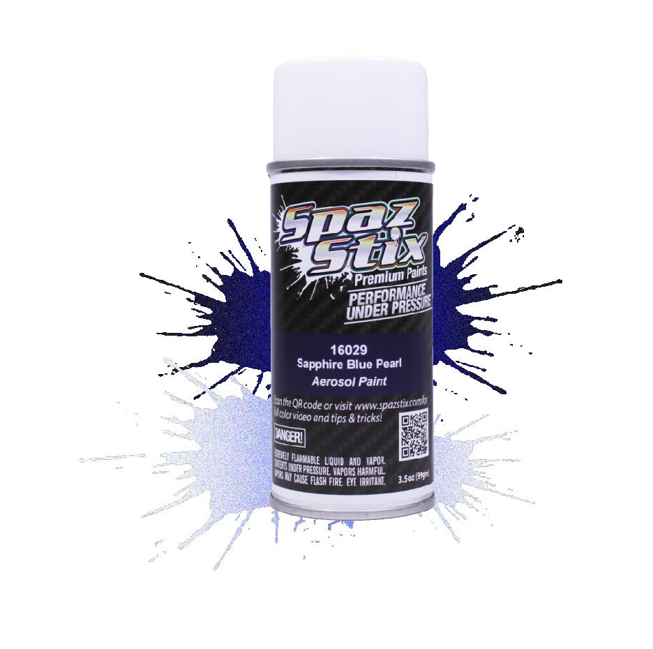 Spaz Stix Sapphire Blue Pearl Aerosol Paint SZX16029