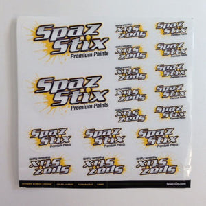 Spaz Stix Sticker Decal Sheet SZXDECAL