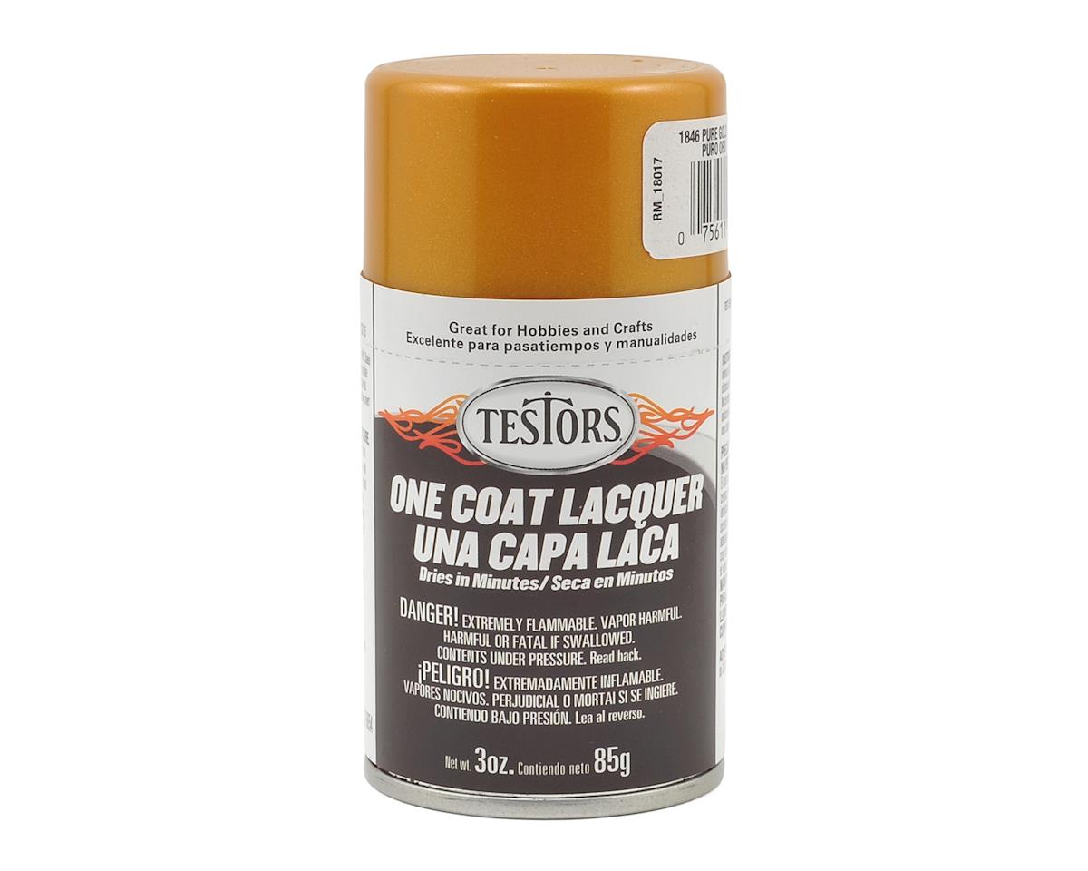 Testors Pure Gold "Extreme Lacquer" Spray Paint (3oz) TES1846MT