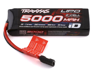 2S "Power Cell" 25C Lipo Battery w/iD Traxxas Connector (7.4V/5000mAh)