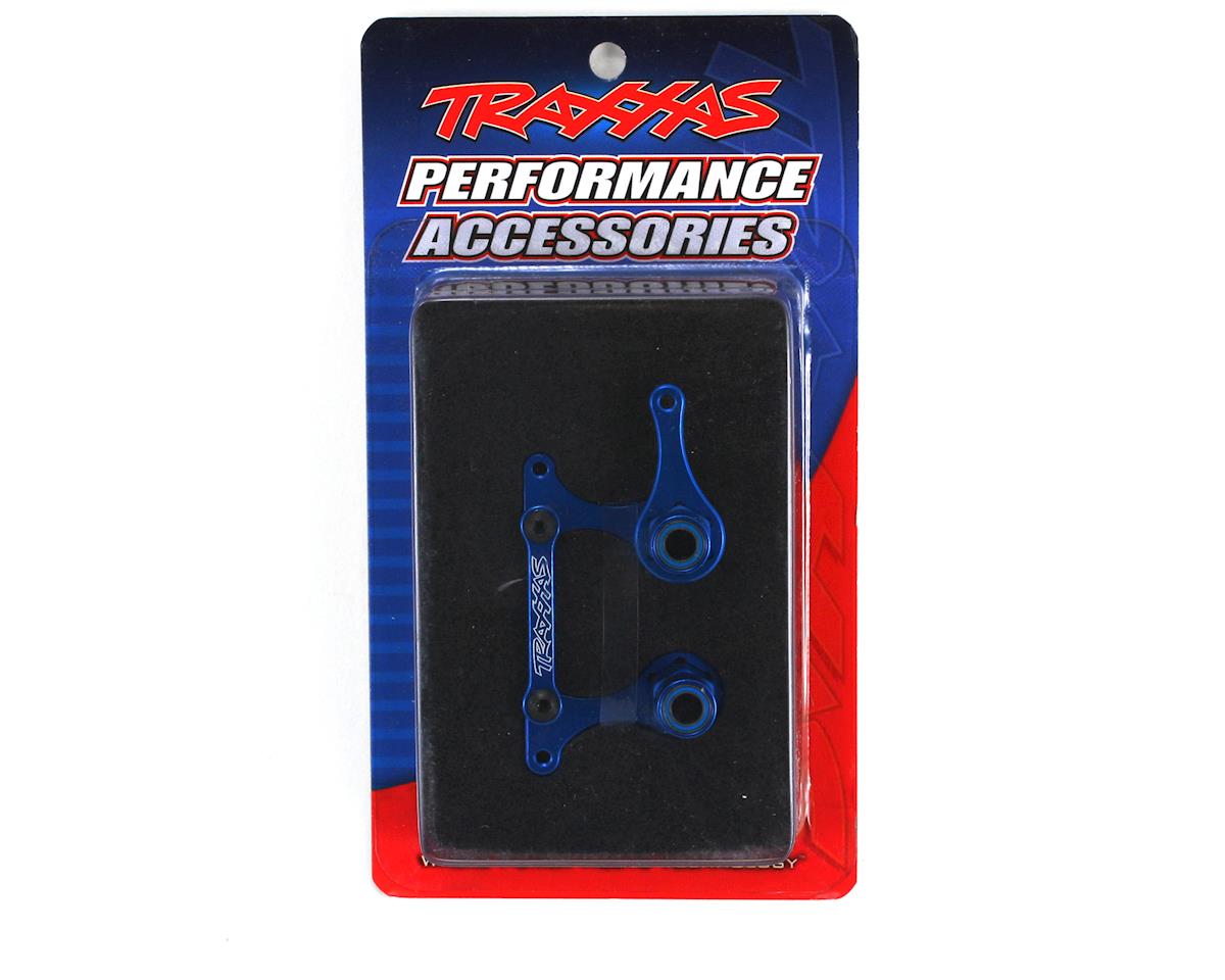 Traxxas Aluminum Steering Bellcrank Set w/Bearings (Blue) 3743A