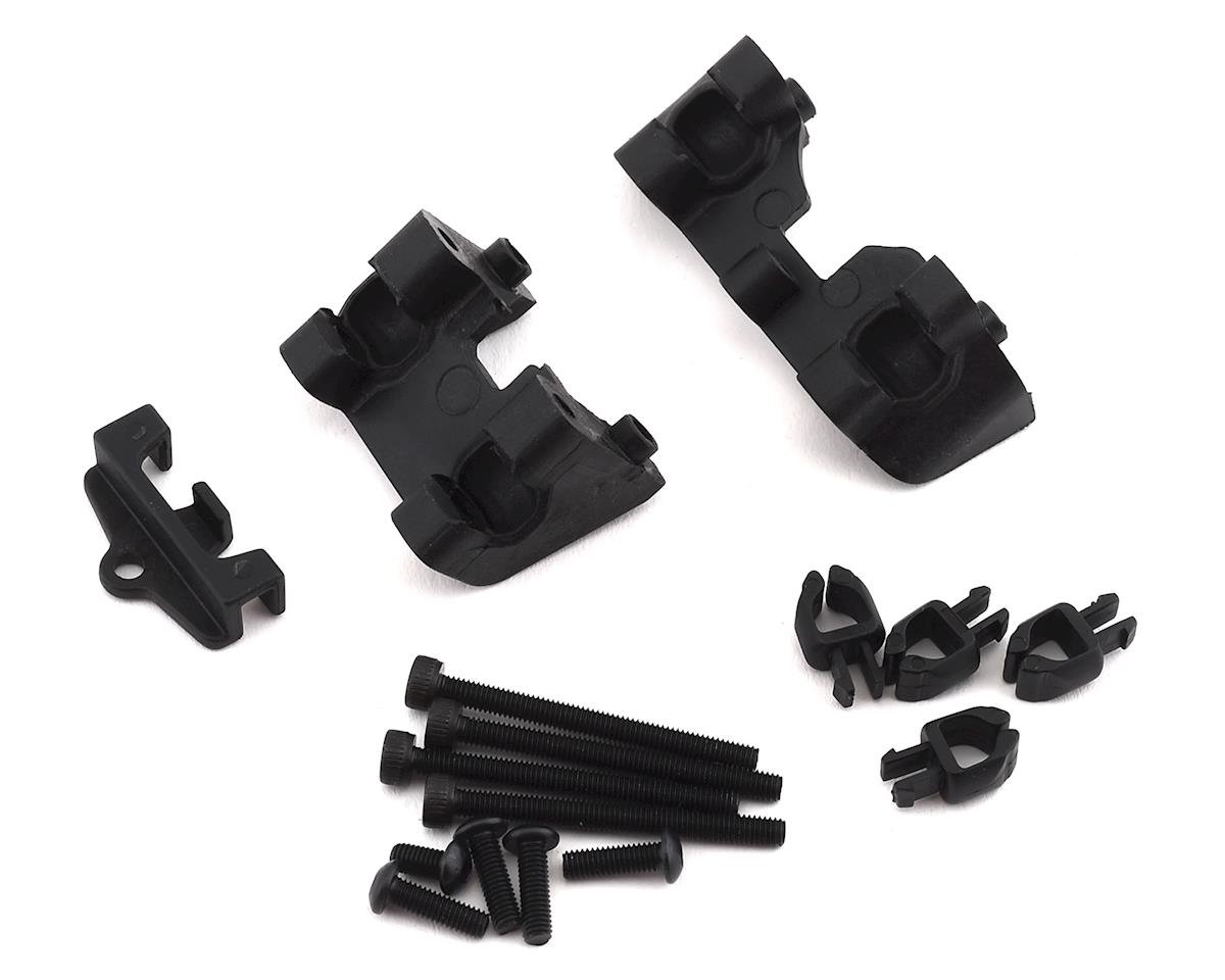 Traxxas Revo Shock Mounts front & Rear w/wire clip (1), chassis wire clips (4), 3 5317