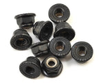 Traxxas 4-Tec 2.0 Serrated Flanged Nylon Locking Nut (Black) (10) 8347