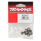 Traxxas 4-Tec 2.0 Serrated Flanged Nylon Locking Nut (Black) (10) 8347