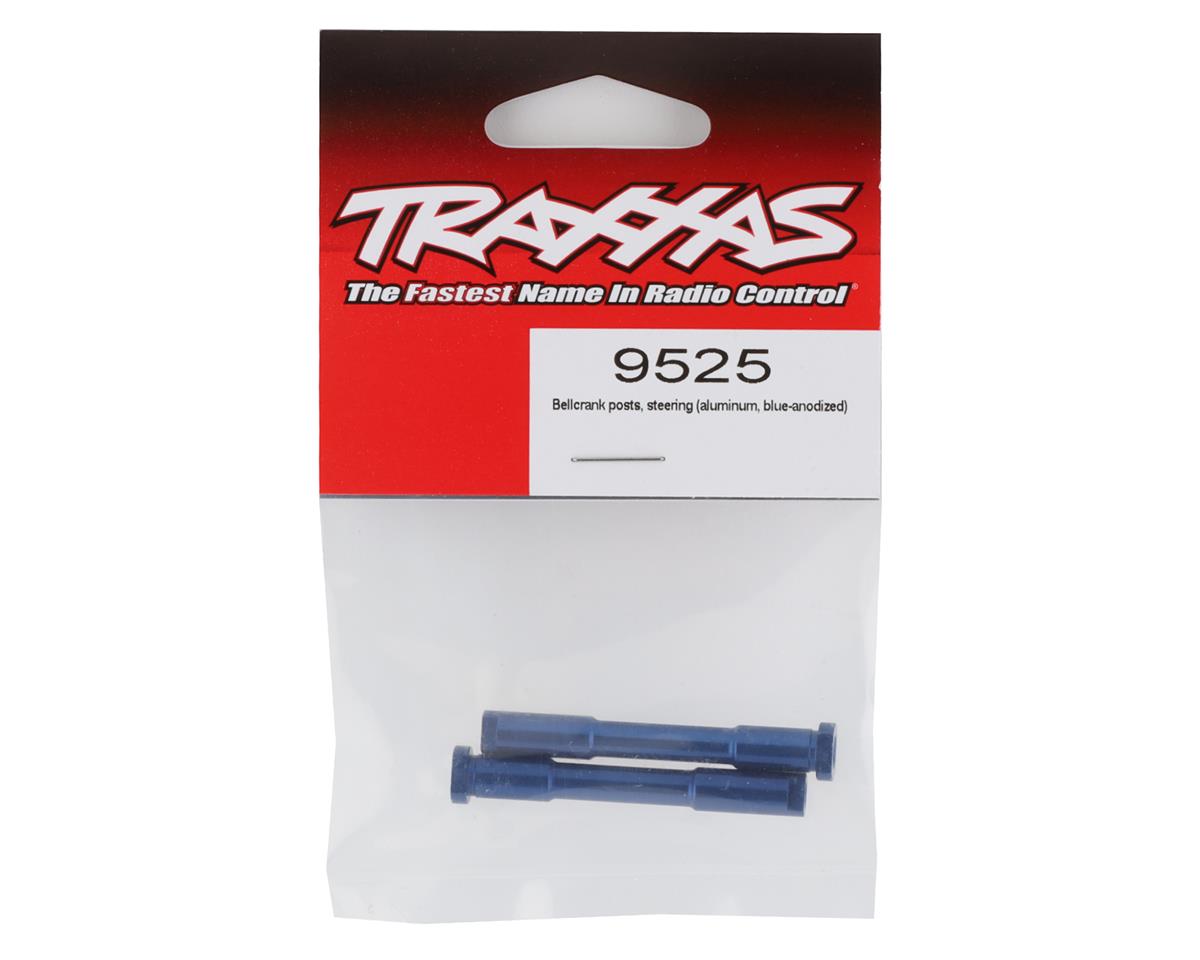 Traxxas Bellcrank posts, steering (aluminum, blue-anodized) 9525