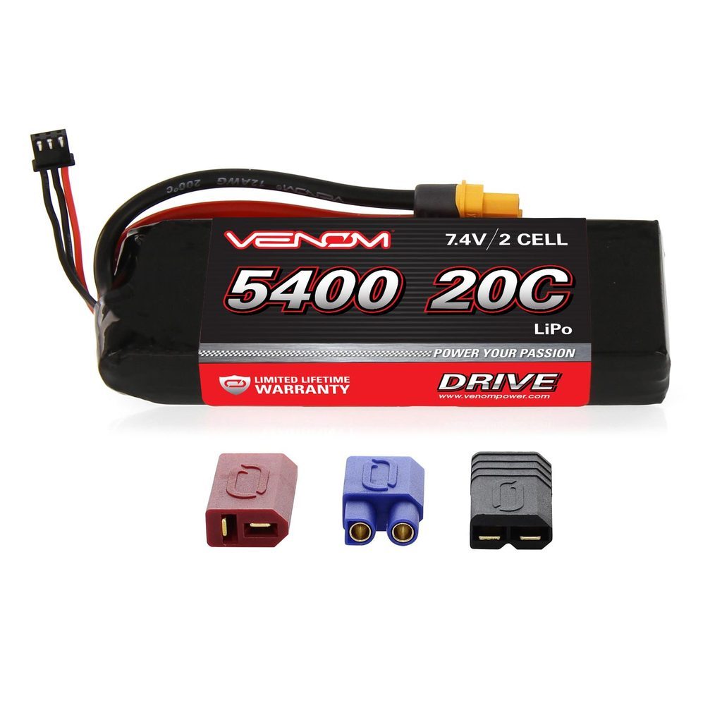 DRIVE 20C 2S 5400mAh 7.4V LiPo : UNI 2.0 Plug VNR15008 Venom