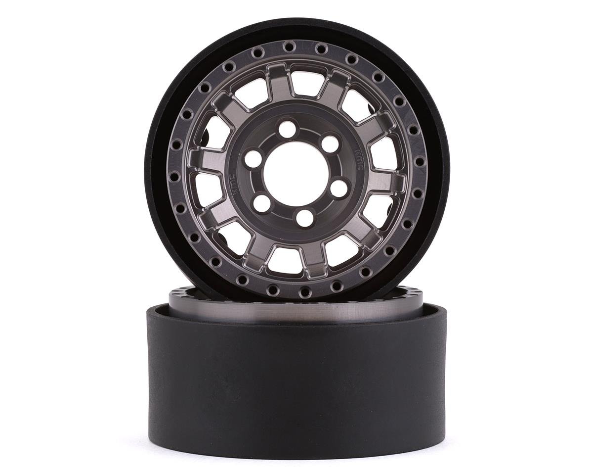 KMC KM236 Tank 1.9" Beadlock Crawler Wheels (Grey) (2)