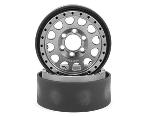 Vanquish Products Method 105 1.9 Beadlock Crawler Wheels (Silver/Black) (2) VPS07914
