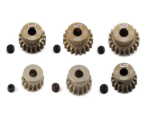 Hard Coated 48P Aluminum Pinion Gear Set (15, 16, 17, 18, 19, 20T) (3.17mm Bore)