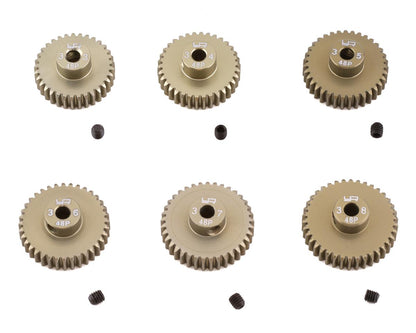 Yeah Racing Hard Coated 48P Aluminum Pinion Gear Set YEA-MG-48033-038