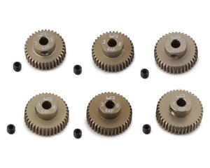 Hard Coated 64P Aluminum Pinion Gear Set (35, 36, 37, 38, 39, 40T) (3.17mm Bore)