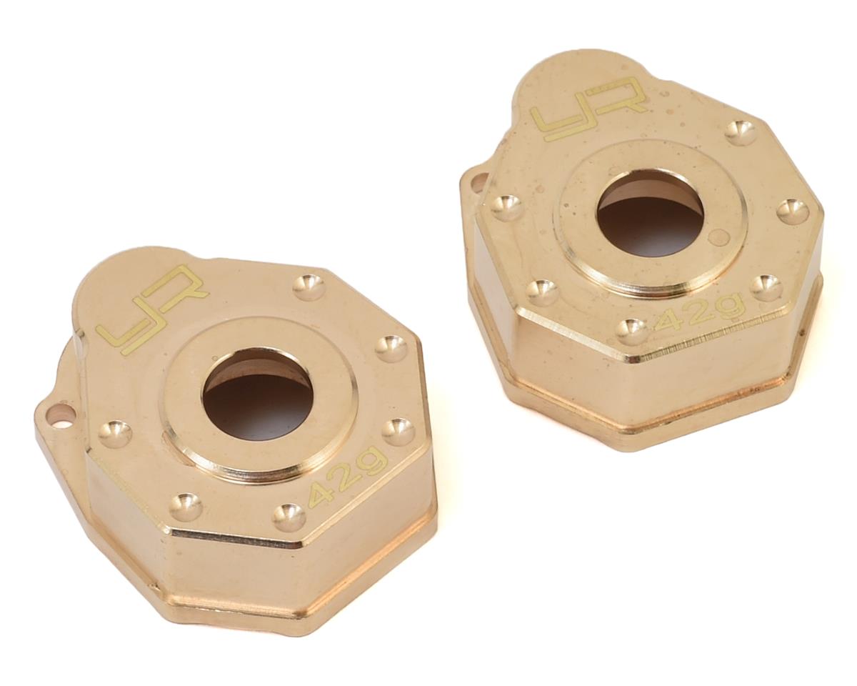 Yeah Racing Traxxas TRX-4 Brass Portal Cover Set (2) YEA-TRX4-019