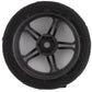 Yeah Racing Spec T Pre-Mounted On-Road Touring Tires w/MS Wheels (Silver) (4) w/12mm Hex & 3mm Offset YEA-WL-0104