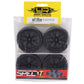 Yeah Racing Spec T Pre-Mounted On-Road Touring Tires w/CS Wheels (Black) (4) w/12mm Hex & 3mm Offset YEA-WL-0109