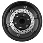 Yeah Racing 1.9" Aluminum BXN 6 Spoke Beadlock Wheels w/Faux Rotors (Black) (2) w/12mm Hex YEA-WL-0127BK