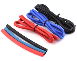 Yeah Racing 12AWG Wire Kit w/Shrink Tube (Black/Blue/Red) (3) (1.9'ea) YEA-WPT-0030