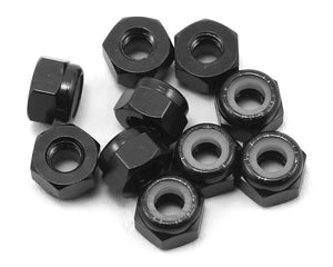 Yeah Racing 3mm Aluminum Lock Nut (10) (Black) YEA-YA-0566BK