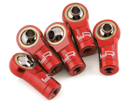 Yeah Racing 3mm Aluminum Threaded Rod Ends (Red) (5) (Reverse Thread) YEA-YA-0572RD