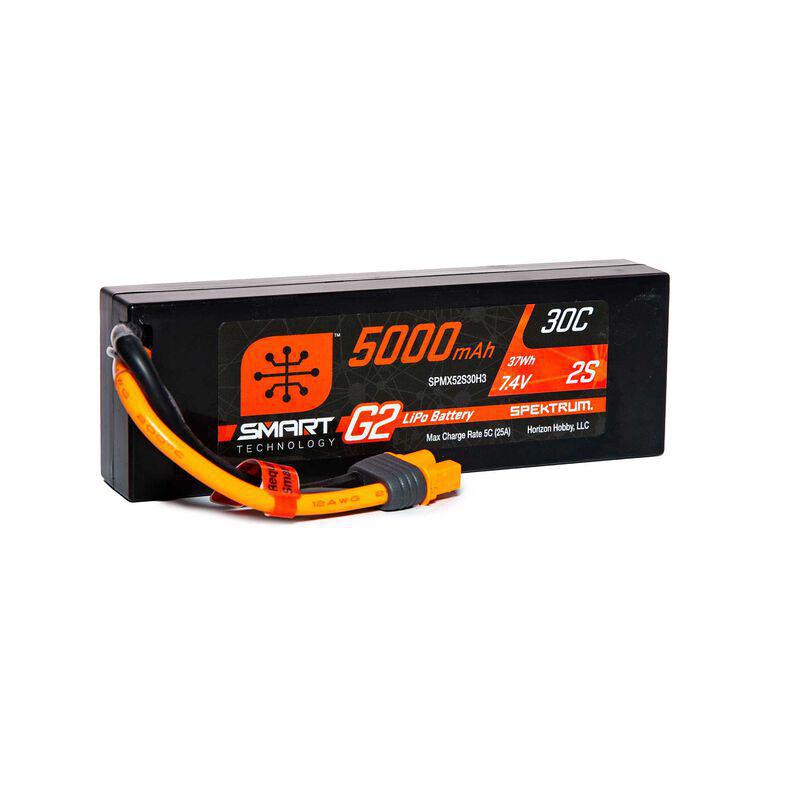 11.1V 5000mAh 3S 30C Smart G2 Hardcase LiPo Battery: IC3