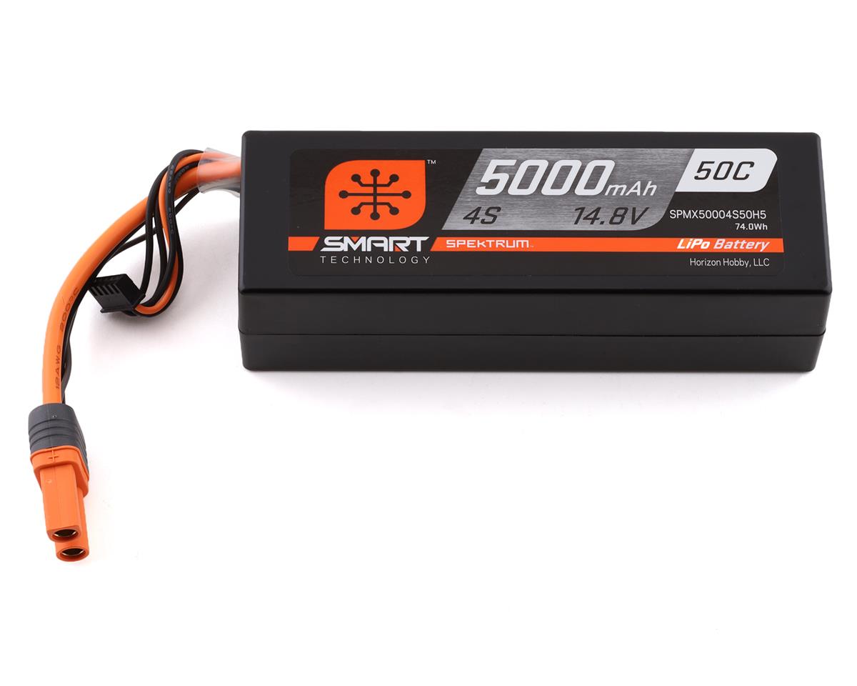 14.8V 5000mAh 4S 50C Smart Hardcase LiPo Battery: IC5 (2 required)