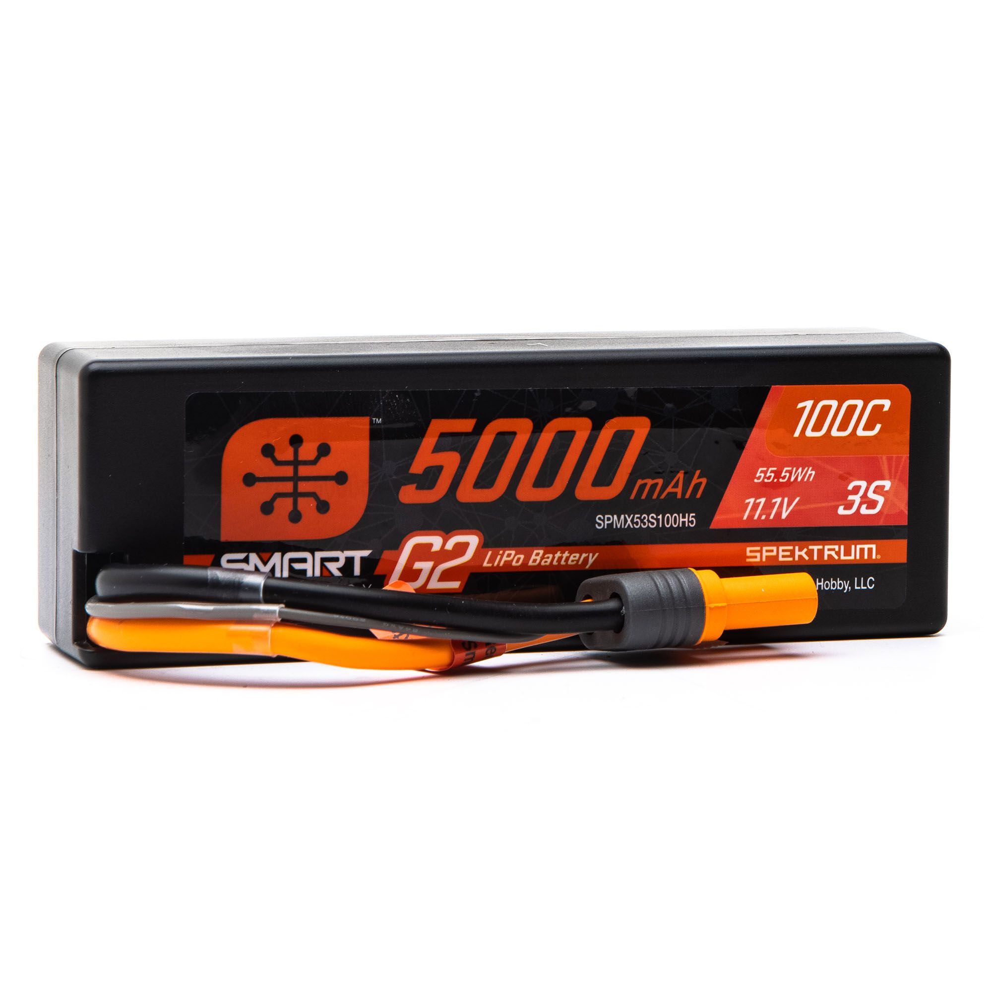 11.1V 5000mAh 3S 100C Smart G2 Hardcase LiPo Battery: IC5 (2 required)