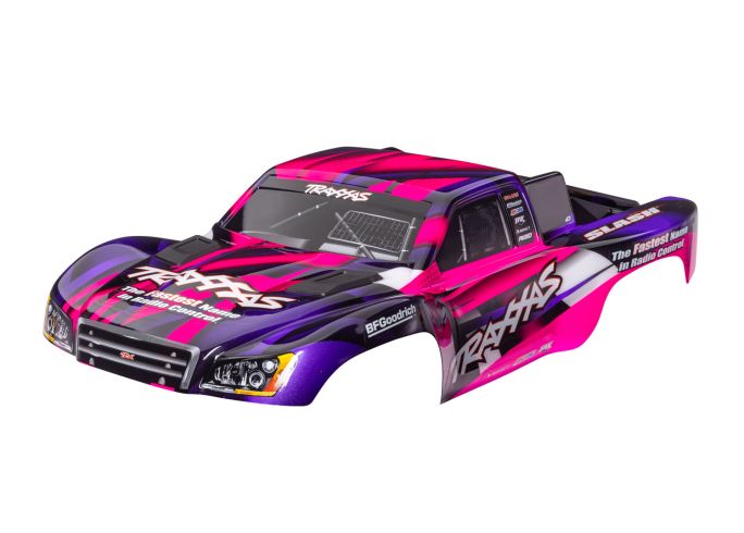 Slash 4WD Clipless Body (Pink/Purple)